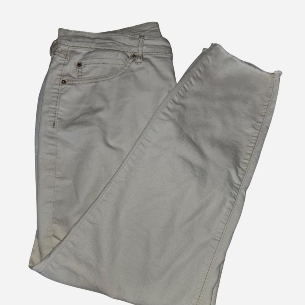 Nicole Miller Soho High Rise Ankle Skinny Jeans - Cream - Picture 3 of 6